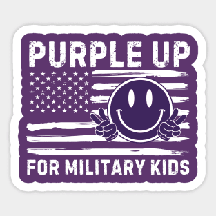 SPREAD PURPLE UP FOR MILITARY KIDS Sticker